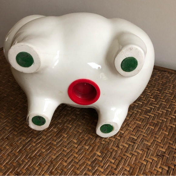 Vintage Rob Roy Large Smiling Piggy Pig Coin Bank - Picture 4 of 10